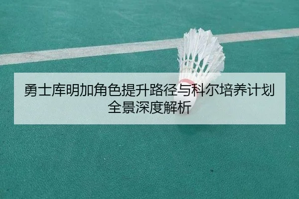 勇士库明加角色提升路径与科尔培养计划全景深度解析